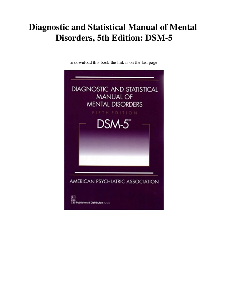 Diagnostic and statistical manual of mental disorders website