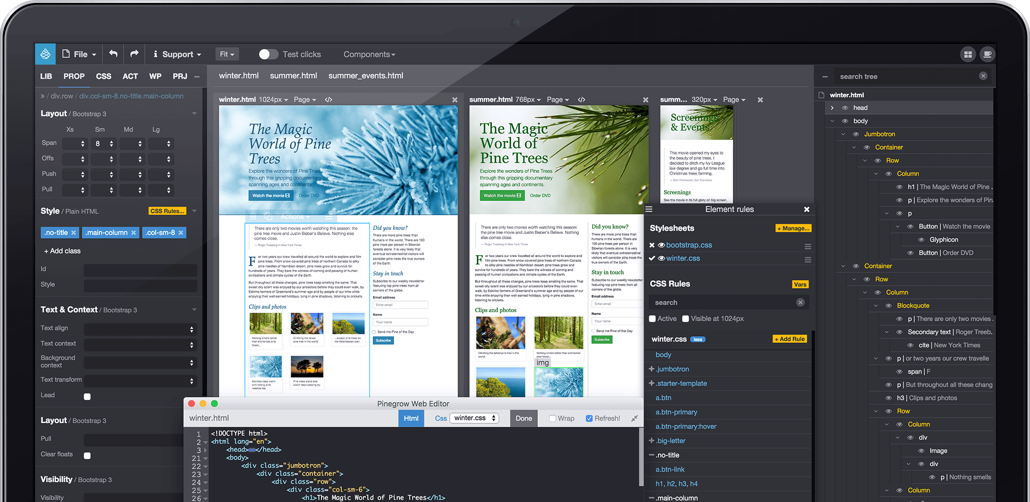 Mac web page software